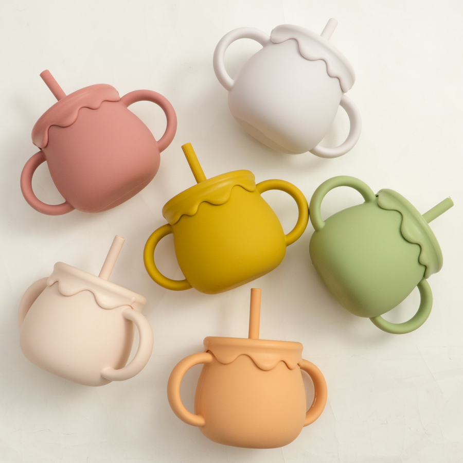 Snack Container Travel - ถ้วยให้อาหารเด็กแบบพกพา Drinkware ถ้วย Sippy Solid อาหารถ้วยขนมเด็กวัยหัดเดินการเรียนรู้ถ้วยทารกแรกเกิดอุปกรณ์