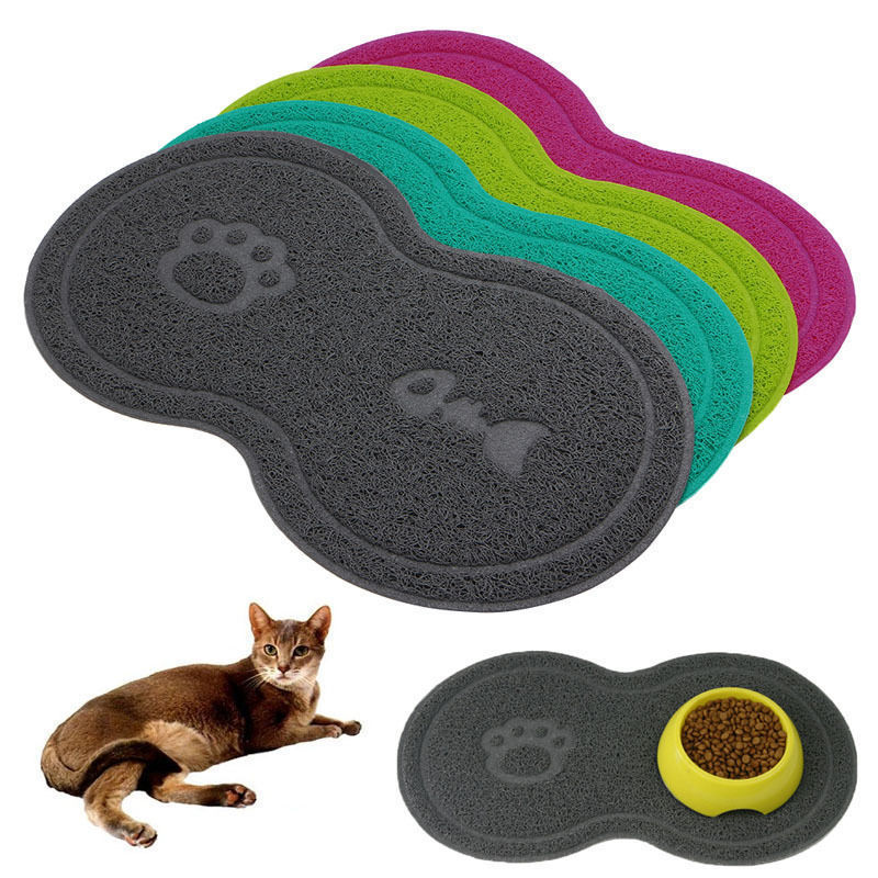 Baby Food Cat - แมวและสุนัขสัตว์เลี้ยงน่ารัก Cat Litter Pad เท้าลื่นจานชามอาหาร FEED