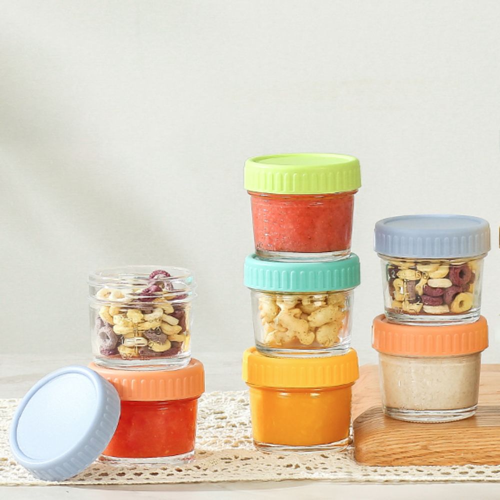 ขวดแก้วเมสัน 6 ชิ้น สำหรับใส่อ - Baby Food Jars With Lids บทวิจารณ์และราคา