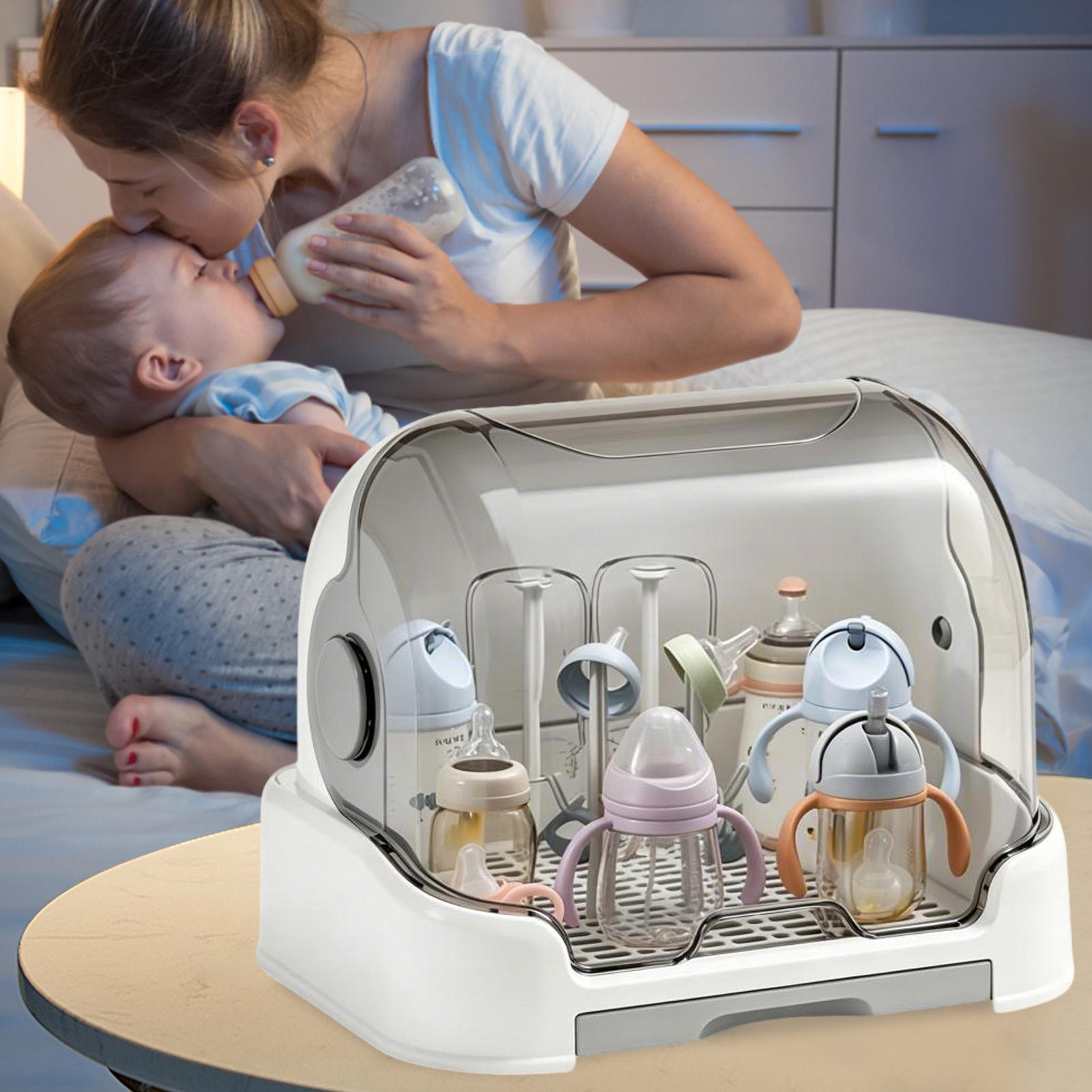 ชั้นวางขวดนมพร้อมถาดรองน้ำหยดแ - Baby Food Jars With Lids บทวิจารณ์และราคา