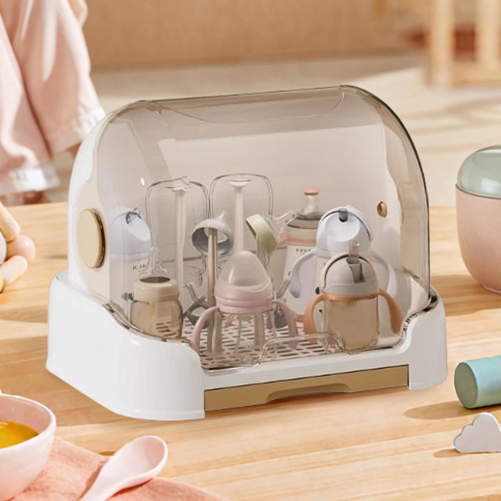ชั้นวางขวดนมพร้อมถาดรองน้ำหยดแ - Baby Food Jars With Lids บทวิจารณ์และราคา