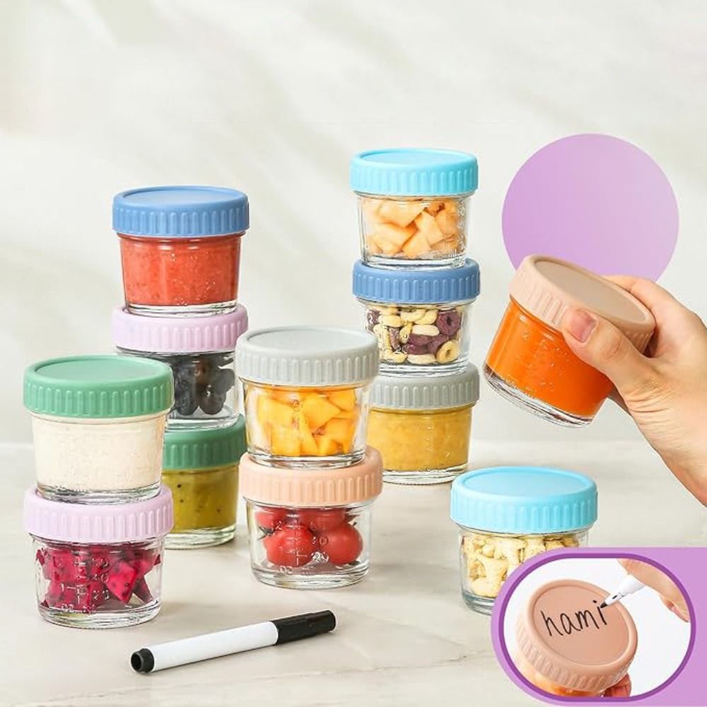 ขวดแก้วเมสัน 6 ชิ้น สำหรับใส่อ - Baby Food Jars With Lids บทวิจารณ์และราคา