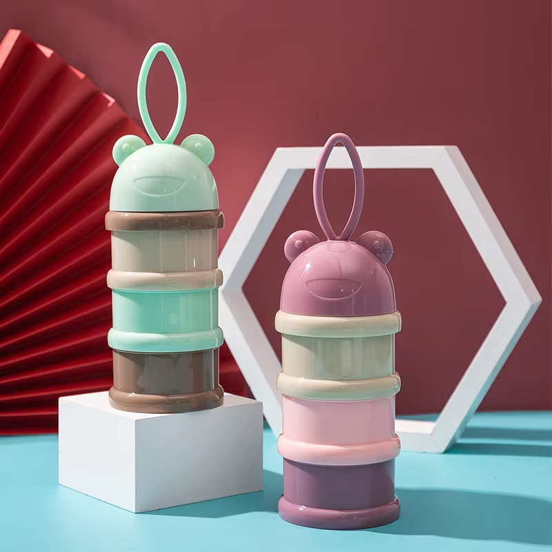 กล่องนมผงสี กล่องนมผงแบบพกพาสะ - Snack Container Travel บทวิจารณ์และราคา