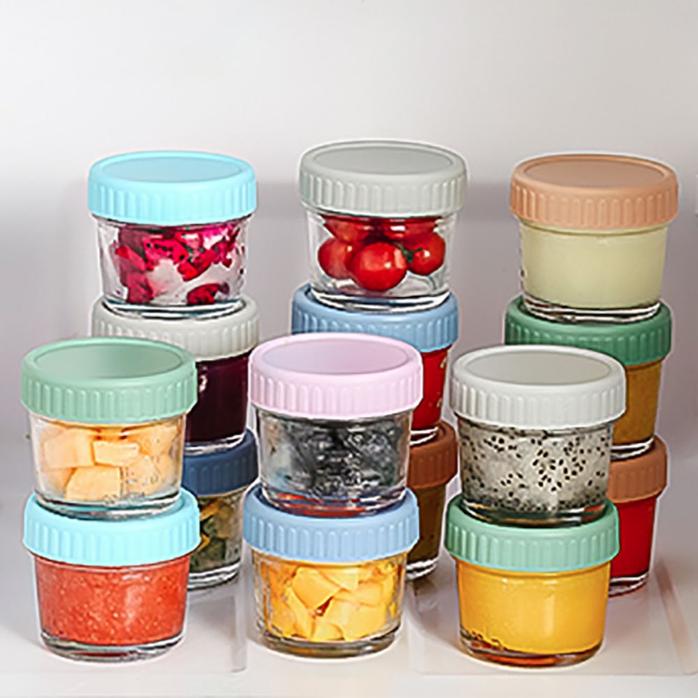 ขวดแก้วใส่อาหารเด็ก 6 ชิ้น ใช้ - Baby Food Jars With Lids บทวิจารณ์และราคา