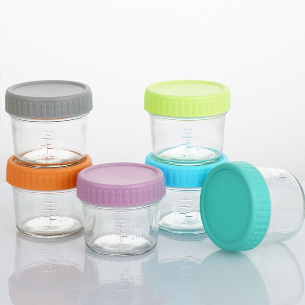 ขวดแก้วใส่อาหารเด็ก 6 ชิ้น ใช้ - Baby Food Jars With Lids บทวิจารณ์และราคา