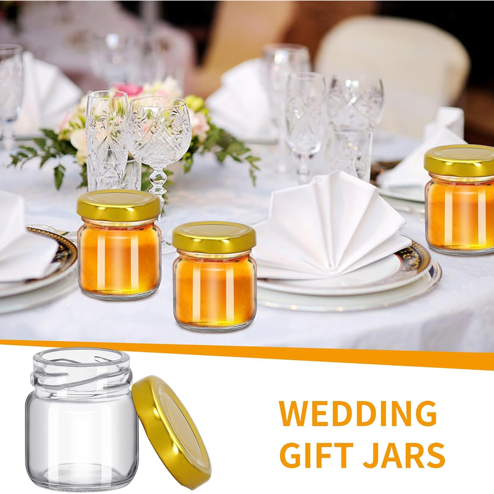 ขวดน้ำผึ้งใสทรงกลมขนาดเล็ก 1.5 - Baby Food Jars With Lids บทวิจารณ์และราคา