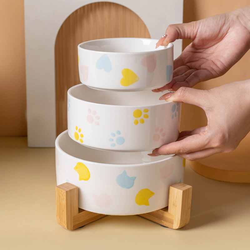 ชามอาหารเซรามิกสำหรับสุนัขพร้อ - Baby Food Cat บทวิจารณ์และราคา