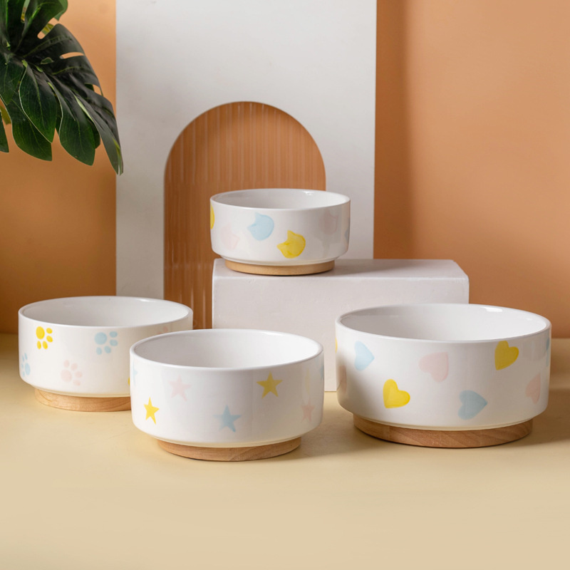 ชามอาหารเซรามิกสำหรับสุนัขพร้อ - Baby Food Cat บทวิจารณ์และราคา