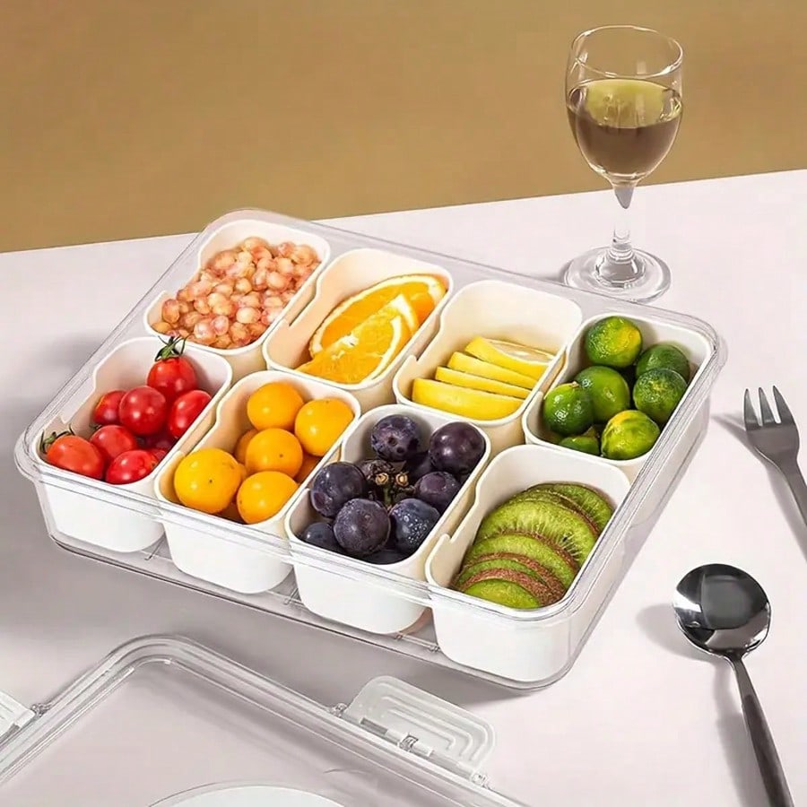 กล่องใส่ของว่างแบบแบ่ง 8 ช่องพ - Snack Container Travel บทวิจารณ์และราคา