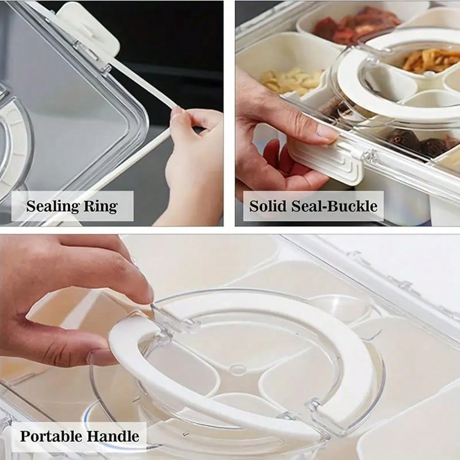 กล่องใส่ของว่างแบบแบ่ง 8 ช่องพ - Snack Container Travel บทวิจารณ์และราคา