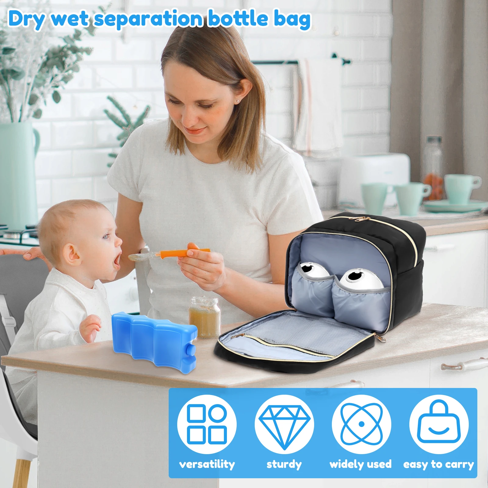 กระเป๋าเก็บน้ำนมแม่พร้อมแผ่นน้ - Baby Food Equipment บทวิจารณ์และราคา