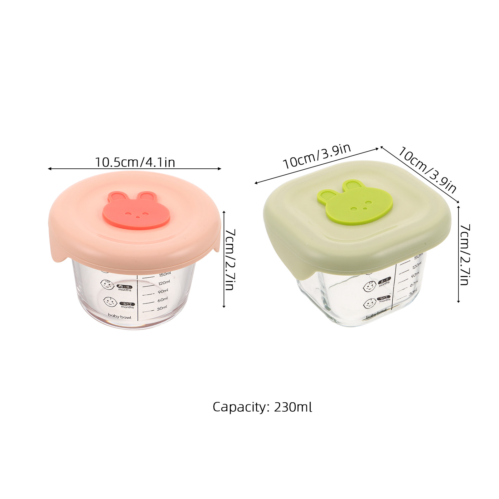 ภาชนะเก็บอาหารเด็ก 2 ชิ้น ขนาด - Snack Container Travel บทวิจารณ์และราคา