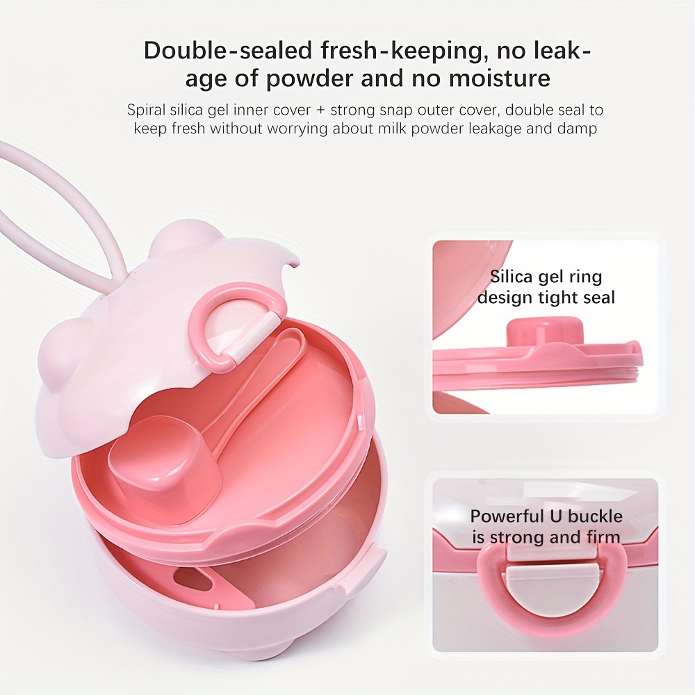 กล่องนมผงสี่ชั้นแบบพกพา 1 ชิ้น - Baby Food Equipment บทวิจารณ์และราคา
