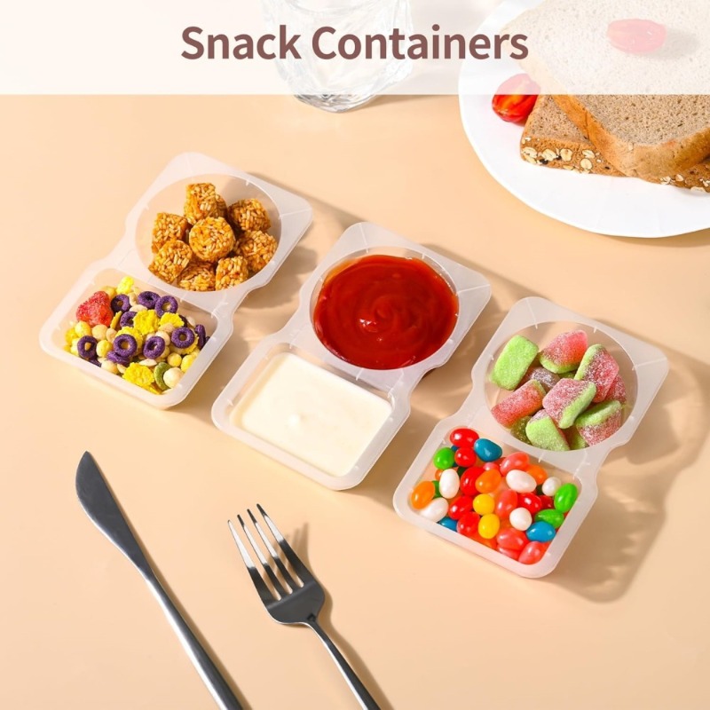 5/10/20/40PCS คู่ช่องคอนเทนเนอ - Snack Container Travel บทวิจารณ์และราคา