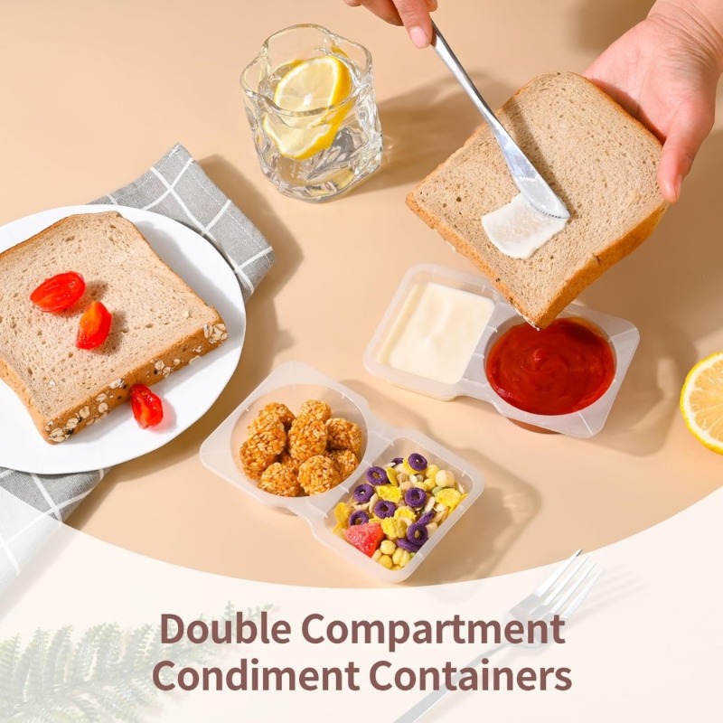 5/10/20/40PCS คู่ช่องคอนเทนเนอ - Snack Container Travel บทวิจารณ์และราคา
