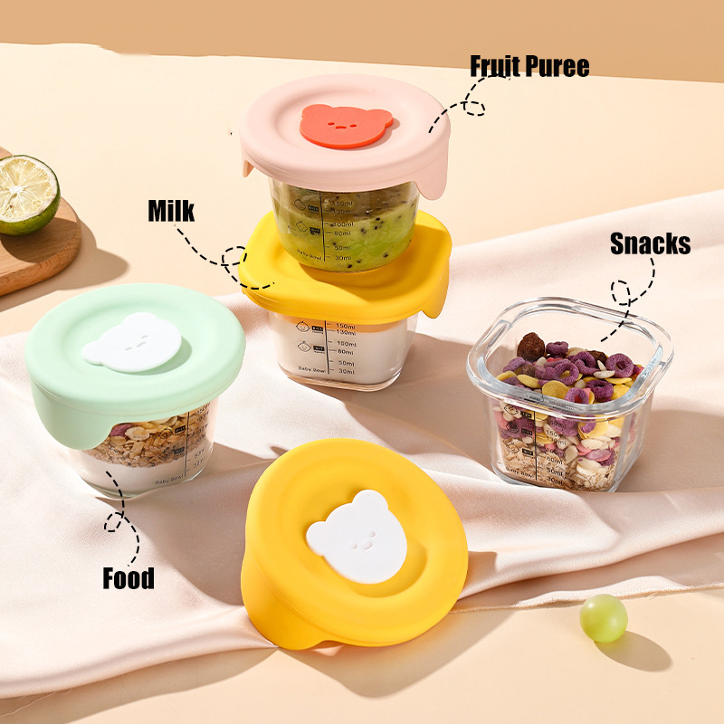 180ml แก้วเก็บอาหารเด็ก Jars พ - Baby Food Jars With Lids บทวิจารณ์และราคา
