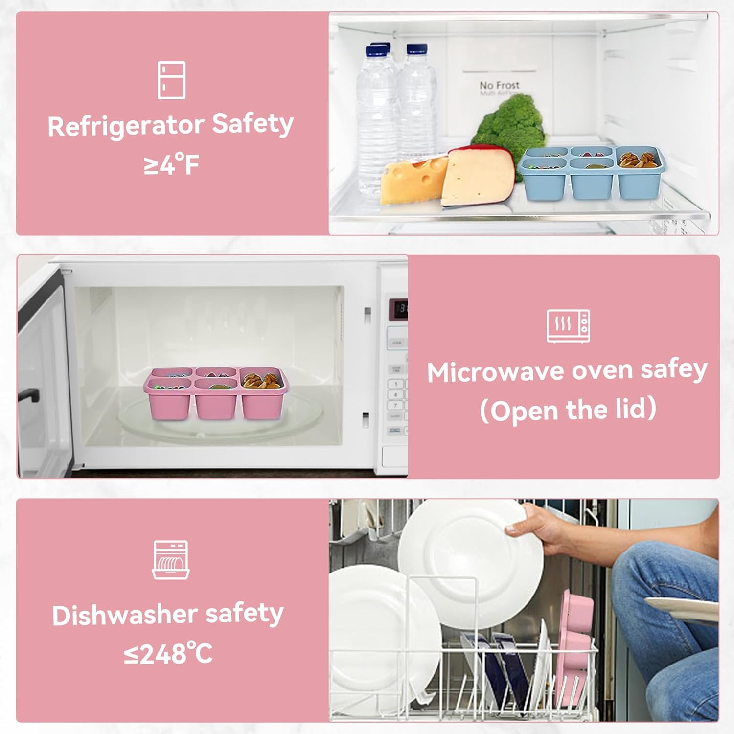 กล่องอาหารกลางวันเบนโตะพร้อมกล - Snack Container Travel บทวิจารณ์และราคา